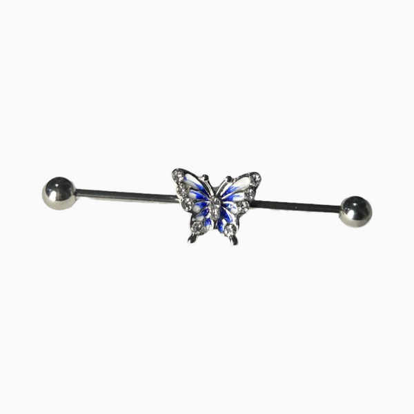 Y2K Butterfly Industrial Barbell