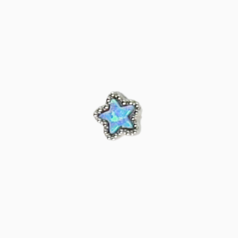 Blue Opal Little Star Cartilage Barbell Stud