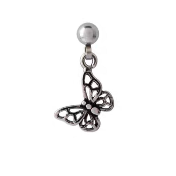 Vintage Lace Butterfly Drop Cartilage Barbell Stud