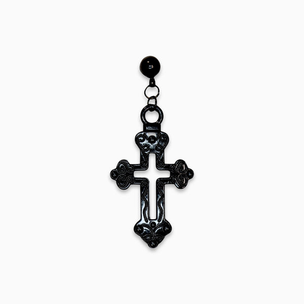 Dark Cross Drop Barbell Stud