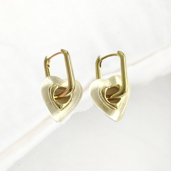 French Heart Earrings