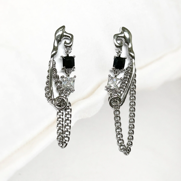 Crystal Pin Earrings