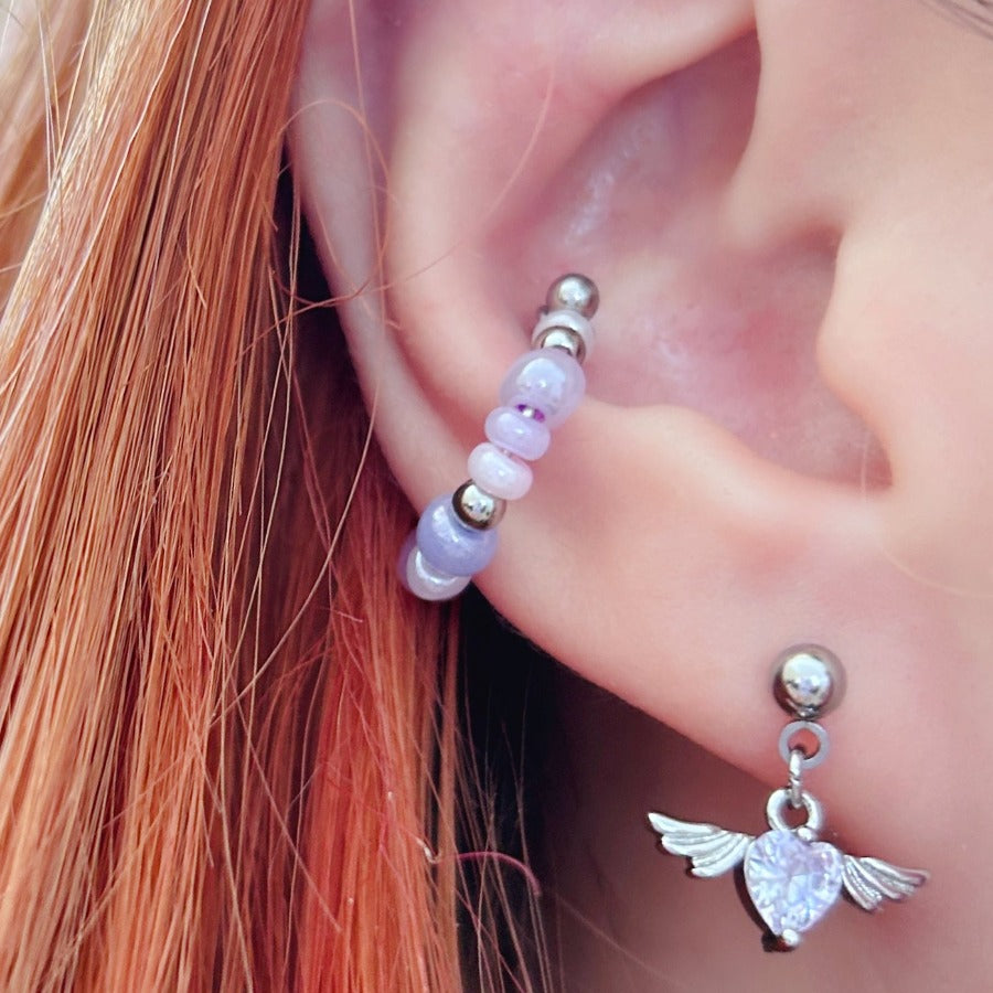 beaded ear piercing